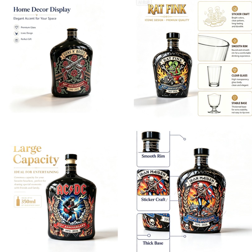 Decanter per whisky con motivo - Vintage Collectible Liquor Bottles recensione e prezzo